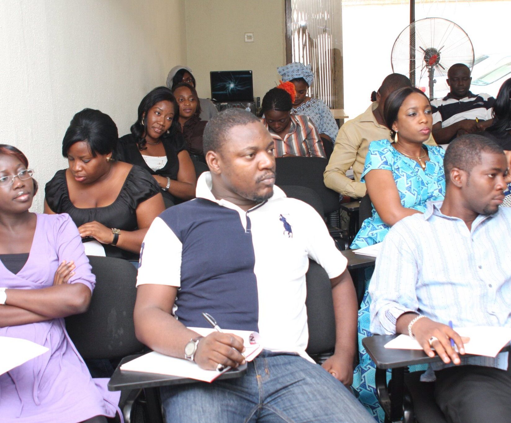 Corporate project management training session
